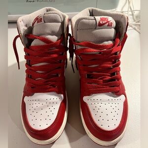 air jordan 1 high OG “newstalgia chenille” red white gray men’s size 7